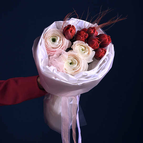 Купить Букет «Без лишних слов» в  с бесплатной доставкой: цена, фото, описание